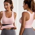 thumbnail image 4 of Sports Bra for Women Big Chest Shock-absorbing No Steel Ring Plus Size Fitness Yoga Activewear for Running and Daily Use #Pink,XL, 4 of 6