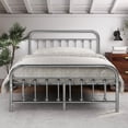 thumbnail image 2 of EvinTer Platform Metal Full Bed Frame, Suitable for All Ages, Black Silver, 2 of 6