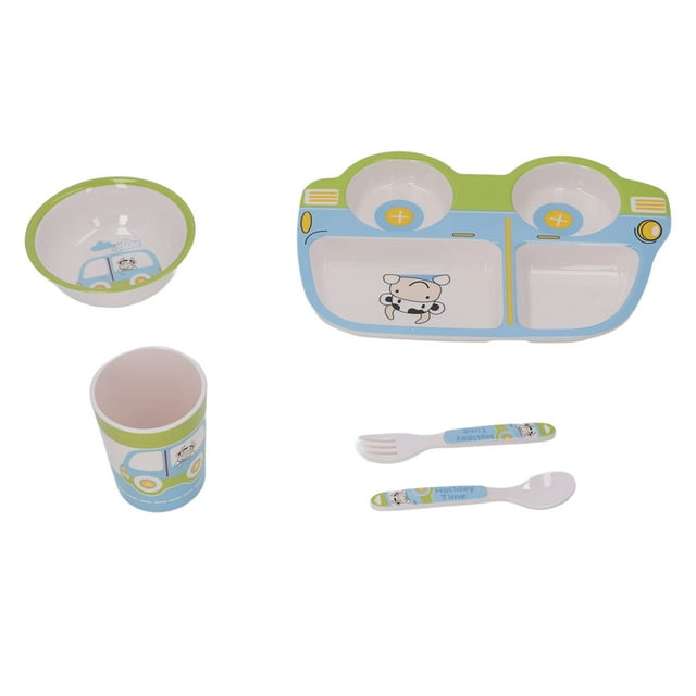 Juego De Alimentación Para Bebés, Plato, Tenedor, Taza, Niños, Utensilios Para Comer, Cuchara, Tazón Para Picnic Mgaxyff Otros