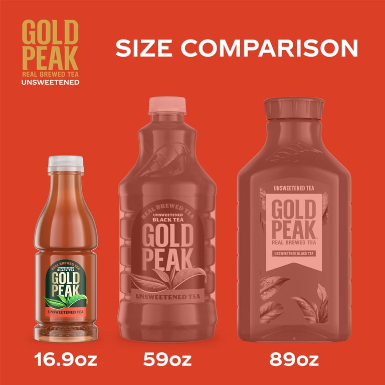 Gold Peak Unsweetened Black Tea Bottles, 16.9 fl oz, 6 Pack photo 6