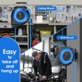 thumbnail image 3 of Legooin 3/8" x 50FT Retractable Air Hose Reel with 6.6FT Lead Hose, Wall/Ceiling Mount, Auto Rewind, Hybrid Air Hose, Brass Fittings, 300 PSI, for Garage and Workshop, 3 of 8