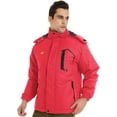 thumbnail image 4 of Tyhengta Men's Waterproof Ski Jacket Warm Winter Snow Coat Mountain Windbreaker Hooded Raincoat Red S, 4 of 6