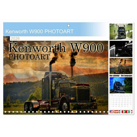 Kenworth W900 PHOTOART  (Monthly Wall Calendar 2026 11.7 x 16.5 (open)), CALVENDO 14 Month Calendar