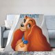 thumbnail image 2 of Manta de La Dama y el Vagabundo, manta de felpa grande súper suave y esponjosa para niños, niñas y adultos jóvenes, manta de franela cálida y acogedora para sala de estar, sofá cama para todas las, 2 of 7