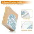 thumbnail image 4 of Beach Coastal Seastars Turtle Acrylic Napkin Holder Tissue Paper Clear Tabletop Dispenser Dining Room Bathroom Party Hotel, 4 of 8