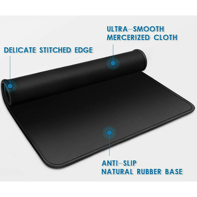 Mouse Pad, Large Gaming Mouse Pad with Double Stitched Edges, 14.9 x 11.7  inches Premium-Textured & Waterproof Mousepad, Nonslip Natural Rubber Base