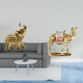 thumbnail image 2 of Figura de escritorio,Estante de estatua de elefante para escritorio,oficina,decoración del hogar,Figura de escritorio,Figura de camello,decoración moderna,regalo de inauguración de la, 2 of 8