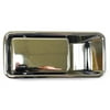 PT Auto Warehouse CH-3831M-FL - Outer Exterior Outside Door Handle, Chrome - Half Door Type, Driver Side Front Fits select: 1999-2006 JEEP WRANGLER / TJ