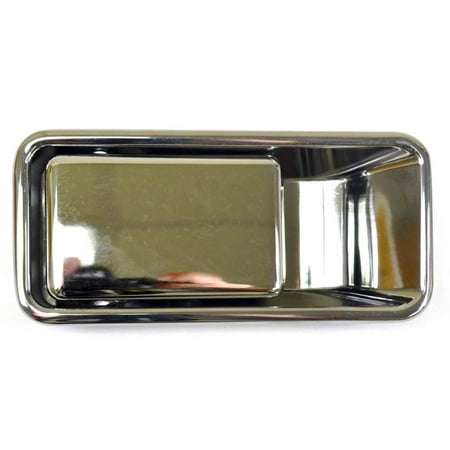 PT Auto Warehouse CH-3831M-FL - Outer Exterior Outside Door Handle, Chrome - Half Door Type, Driver Side Front Fits select: 1999-2006 JEEP WRANGLER / TJ