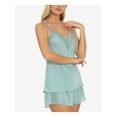 thumbnail image 3 of LINEA DONATELLA Sets Turquoise Lace Trim Solid Spaghetti Strap V Neck Everyday  Size XL, 3 of 4