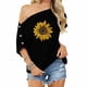 thumbnail image 1 of Puntoco Moda Mujer Casual Manga corta Un hombro tops Impreso tops Blusa Puntoco Puntoco-5206, 1 of 5