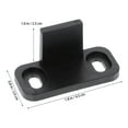 thumbnail image 2 of FUTUREORYY 2 Sets Sliding Door Guides Plastic Black Prevent Swinging Installation, 2 of 6