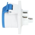 thumbnail image 3 of Conector Industrial, Zócalo De Aviación AC 220-240V 32A 3 Pines 2P+T Para Interiores Y Exteriores, 3 of 7