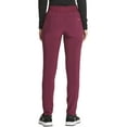 thumbnail image 2 of Dickies EDS Essentials Scrubs Pant For Women Mid Rise Tapered Leg Pull-on DK090P, XS Petite, Wine, 2 of 4