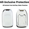 thumbnail image 3 of Key Fob Cover Compatible with Chevrolet Silverado Suburban Tahoe GMC Yukon Yukon XL Terrain Acadia 2015-2020 5 Button TPU Keychain Case Holder Protector,White, 3 of 7