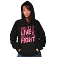 thumbnail image 5 of Fight to Live Breast Cancer Hoodie Sweatshirt Women Brisco Brands S, 5 of 6