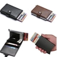 thumbnail image 2 of Brown- RFID Protection Wallet Card Holder 5pcs Cards (Genuine Leather), 2 of 5