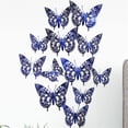 thumbnail image 6 of Jubipavy 12pcs 3D Butterfly Wall Stickers Home Decor Decor Decals Room Decoration Bedroom Party Wedding Decors Clearance, 6 of 7