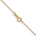thumbnail image 3 of 14K Yellow Gold Box Chain Styles Necklace 24 inch Carded .5 mm Link with Spring Ring Clasp 0.5, 3 of 4