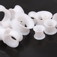 thumbnail image 6 of SmartBy 1Pair Silicone Flesh Tunnel Double Flared Saddle Ear Plug Gauge Unisex Piercing, 6 of 7