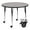 Gray, variant on Flash Furniture Wren Mobile 42'' Round Oak HP Laminate Activity Table - Standard Height Adjustable Legs