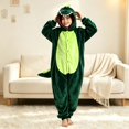 thumbnail image 6 of Ruyang Kids Plush Hooded Jumpsuit Animal Long Sleeve Zip Up Bodysuits Toddler Boys Girls Holiday Dress Up Role Play Outfit, 6 of 9