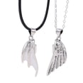 thumbnail image 2 of SmartBy 1 Pair Matching Necklace Magnetic Angel Wing Creative All Match Couple Pendants for Gift, 2 of 8