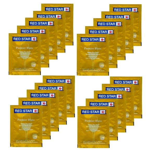 Red Star Premier Blanc Champagne Yeast 20 Packs