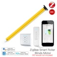 thumbnail image 3 of Riwcyla Automatic 25mm Smart Tubular Roller Blinds Motor DC Battery Powered Built,in Receiver RF433 Remote Control for 38mm Tube Smart Life App Wireless Remote Control Voice Control with Home, 3 of 6