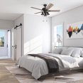thumbnail image 2 of Prominence Home Piercy Farmhouse LED Ceiling Fan with Light and Remote, 42", 2 of 12