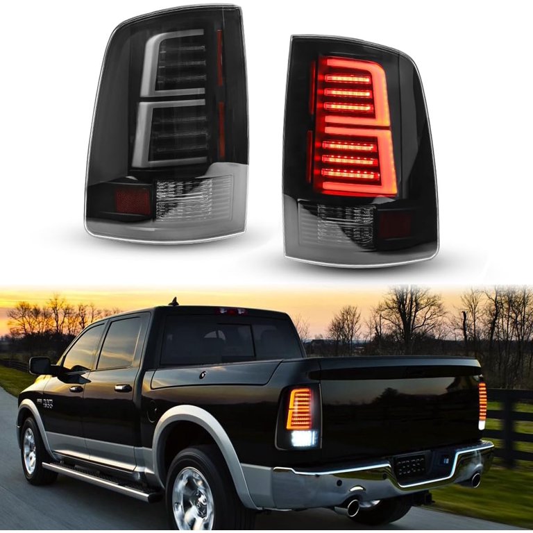 SavadiCar Chrome Third Brake Tail Light Lamp Cover Trim For Dodge RAM 1500 2010-2017 – ABS Plastic, Direct Replacement