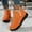 Orange, variant on Winter Ankle Boots Fashionable Solid Color Lined Warm Snow Boots Comfortable Casual Footwear