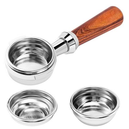 

Bottomless Portafilter 58MM Stainless Steel Double Ear Coffee Machine Handle Bottomless Filter Portafilter Universal Espresso Coffee Tools