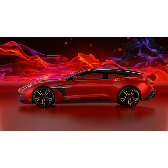 24x43in Laminated Aston Martin Limited GT Photographic Print Poster Luxury Sports Cars, Vanquish Zagato Art Print