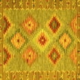 thumbnail image 1 of Ahgly Company Machine Washable Indoor Square Southwestern Yellow Country Area Rugs, 7' Square, 1 of 4