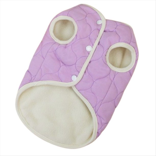 Ropa para Mascotas Otoño e Invierno Ropa para Perros Ropa para Gatos de Peluche Ropa para Mascotas Invierno Melocotón Ropa Acolchada de Algodón Púrpura