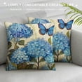 thumbnail image 3 of COMIO  Farmhouse Decorative Throw Pillow Covers Vintage Orchid Theme Butterfly Pillows Cover Holiday Decor Home Car Bedding Cushion Cover, 3 of 5