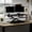 Black-40 in, variant on FLEXISPOT 32" Motorized Standing Desk Converter, Electric Stand up Desk Riser, Sit to Stand Dual Monitor and Laptop Workstation with Wide Keyboard Tray, Black