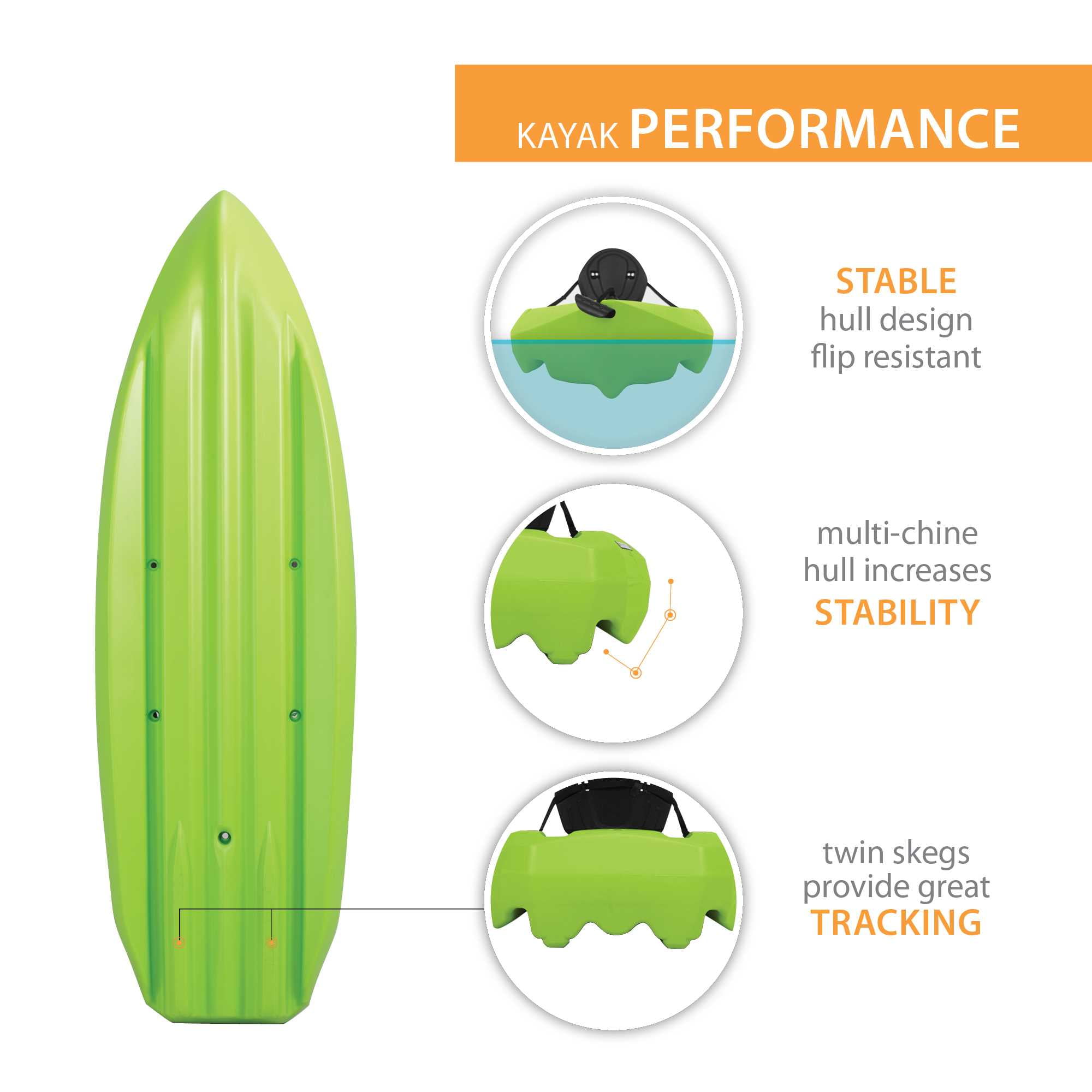 Lifetime Daylite 8 ft Sit-On-Top Kayak with Paddle, Lime Green (90938)