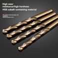 thumbnail image 2 of Juego de 10 Brocas Helicoidales M35 de 4,0 mm, Brocas de 3 Filos HSS para Perforar Acero Inoxidable, Madera y Metal, 2 of 5