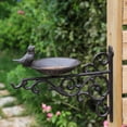 thumbnail image 4 of Hanging Bird Feeder,Vintage Cast Iron Hanging Wall-mounted Bird Feeder Patio Garden Outdoor Decoration for Small Birds Feeding Vibrantes Lifes, 4 of 6