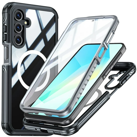 AICase For Samsung Galaxy A16 5G Case Compatible With MagSafe Built-in Tempered Glass Screen Protector ShockProof Cover