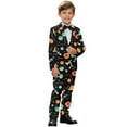 thumbnail image 2 of Xoenoiee Space Planet Star Constellation Print Boys Suit Kids Tuxedo Suits for Boy Toddler Prom Wedding Outfit 2-Piece Blazer Pants Set, Size 7-8 Years, 2 of 7
