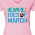 thumbnail image 4 of Inktastic Julius Caesar Ides of March Women's V-Neck T-Shirt, 4 of 5