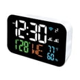thumbnail image 1 of Injueey Termómetro higrómetro inteligente con pantalla Digital para un fácil seguimiento, reloj, WiFi, LED y semana Termómetros luz blanca, 1 of 3