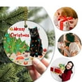 thumbnail image 4 of Floleo Black Cat Christmas Ornament - Halloween Ornament - Birthday Gift For Cat Lovers - Black Cat Xmas Decor Tree Hanging - Christmas Ornament - Car Hanging Ornaments, 4 of 7