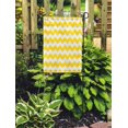 thumbnail image 2 of NUDECOR Colorful Summer Chevron Pattern Yellow and White Zig Zag Abstract Garden Flag Decorative Flag House Banner 28x40 inch, 2 of 2