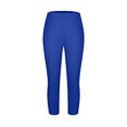 thumbnail image 6 of Tumotour Yoga Shorts For Women Plus Size Yoga Pants Cropped Trousers Solid Color Lace Elastic High Waisted Running Workout Gym Shorts, 6 of 9