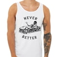 thumbnail image 2 of Never Better Skeleton Tank Top Unisex Large White, 2 of 5