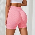 thumbnail image 6 of Active Women's Seamless Leopard Print Biker Shorts with High Waist and Scrunch Detail - Small, Pink, 6 of 6